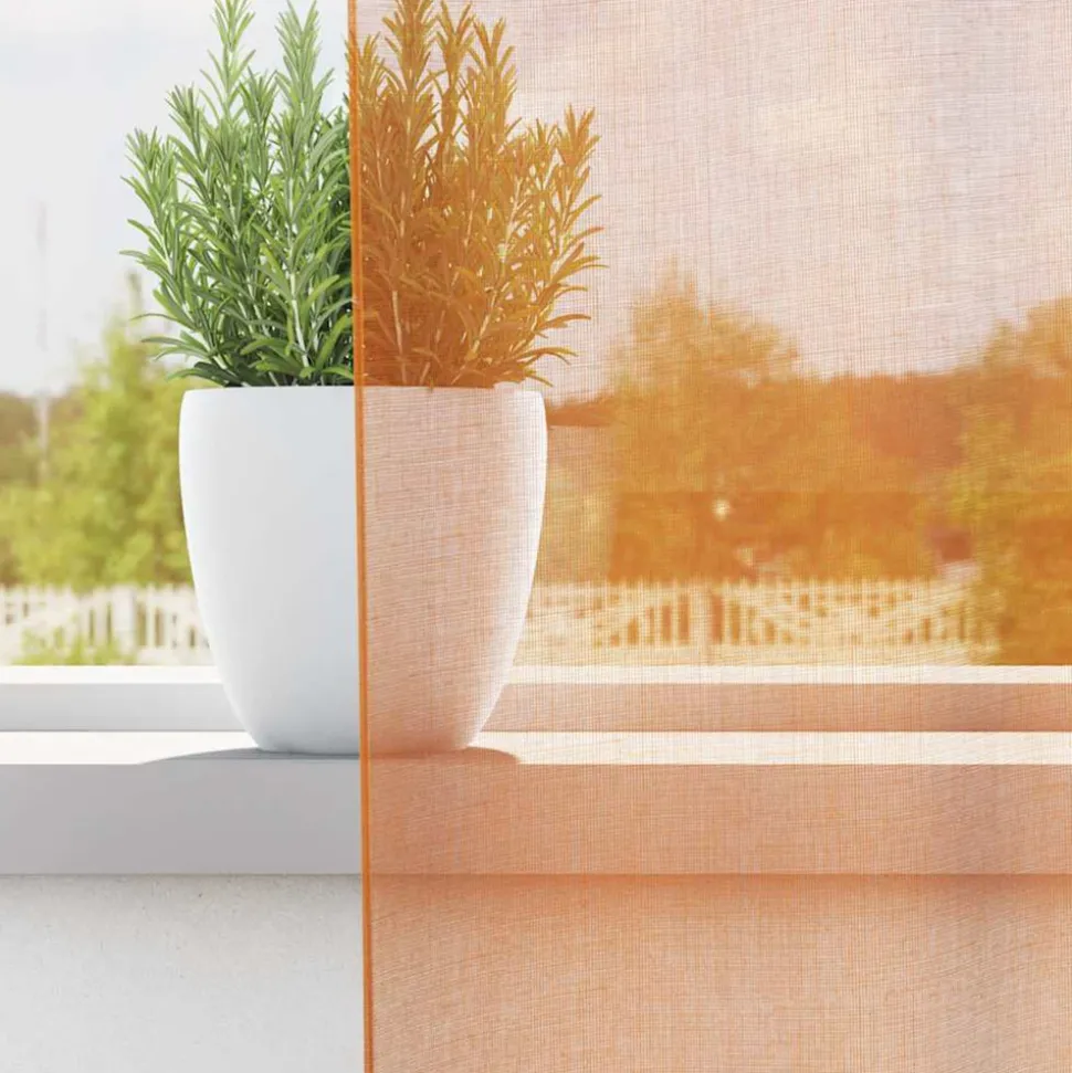 VIDAXL - Rideaux en voile avec œillets 2 pcs orange 140x140 cm