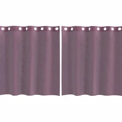 VIDAXL - Rideaux en voile avec œillets 2 pcs violet 140x140 cm