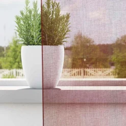 VIDAXL - Rideaux en voile avec œillets 2 pcs rouge bordeaux