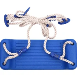 VIDAXL - Siège de balançoire avec échelle de corde bleu 37x15 cm pe