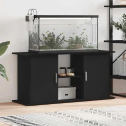 VIDAXL - Support d'aquarium chêne noir 121x41x58 cm bois d'ingénierie