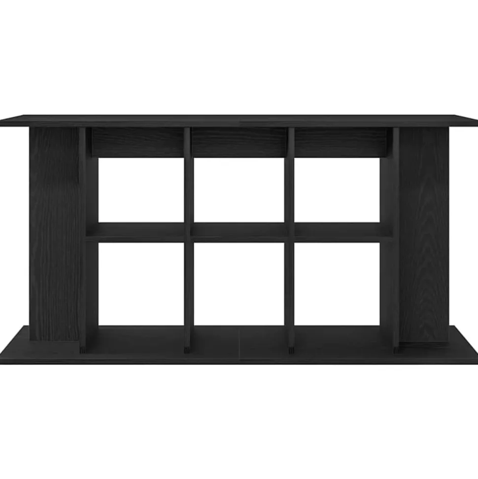 VIDAXL - Support pour aquarium chêne noir 120x40x60 cm bois d'ingénierie