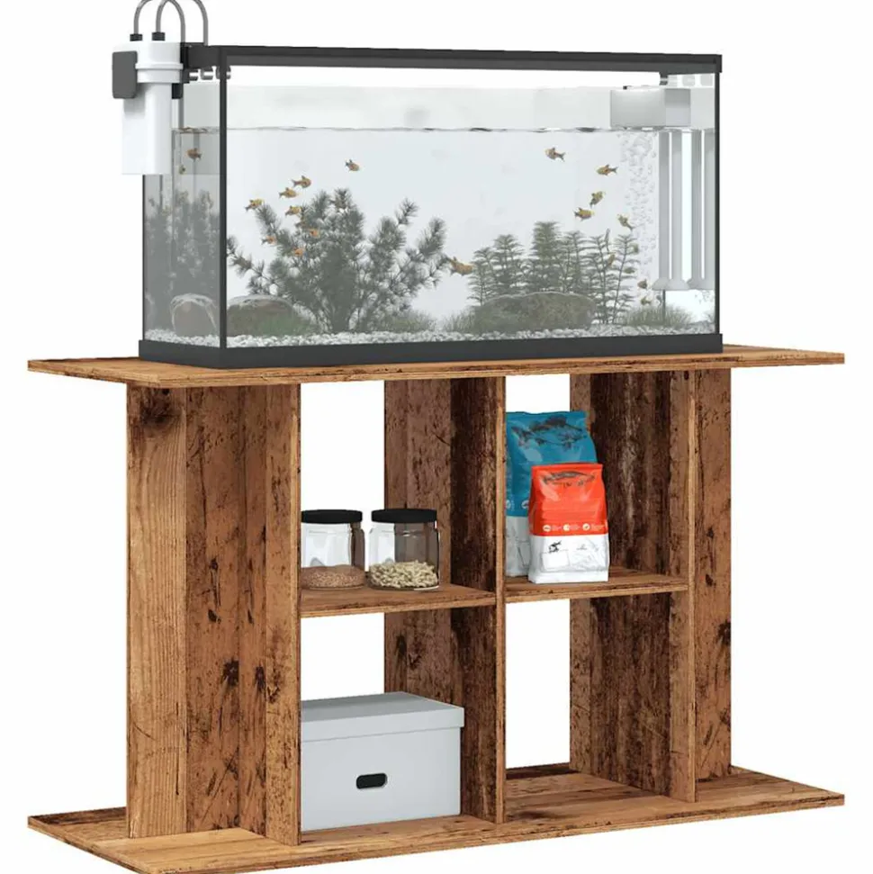VIDAXL - Support pour aquarium vieux bois 100x40x60 cm bois d'ingénierie