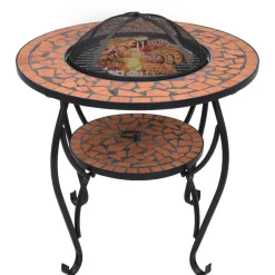 VIDAXL - Table de foyer mosaïque terre cuite 68 cm céramique