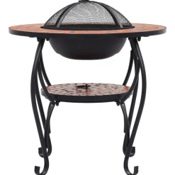 VIDAXL - Table de foyer mosaïque terre cuite 68 cm céramique
