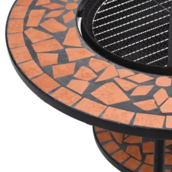 VIDAXL - Table de foyer mosaïque terre cuite 68 cm céramique