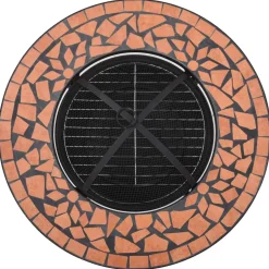 VIDAXL - Table de foyer mosaïque terre cuite 68 cm céramique