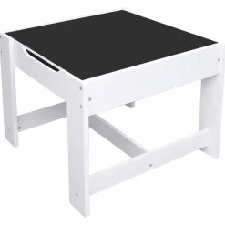 VIDAXL - Table pour enfants avec 2 chaises blanc mdf