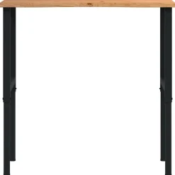 VIDAXL - Établi marron clair 100x60x(71,5-98) cm bois de chêne massif