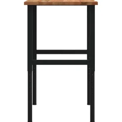 VIDAXL - Établi marron clair 100x60x(71,5-98) cm bois de chêne massif