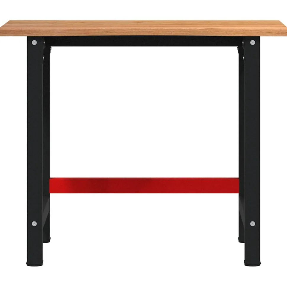 VIDAXL - Établi marron clair 100x60x81,5 cm bois de chêne massif