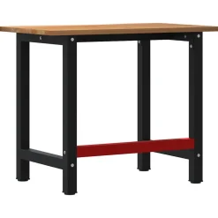 VIDAXL - Établi marron clair 100x60x81,5 cm bois de chêne massif