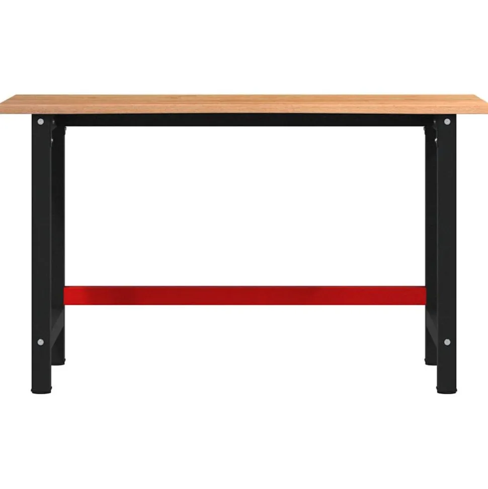 VIDAXL - Établi marron clair 140x60x81,5 cm bois de chêne massif