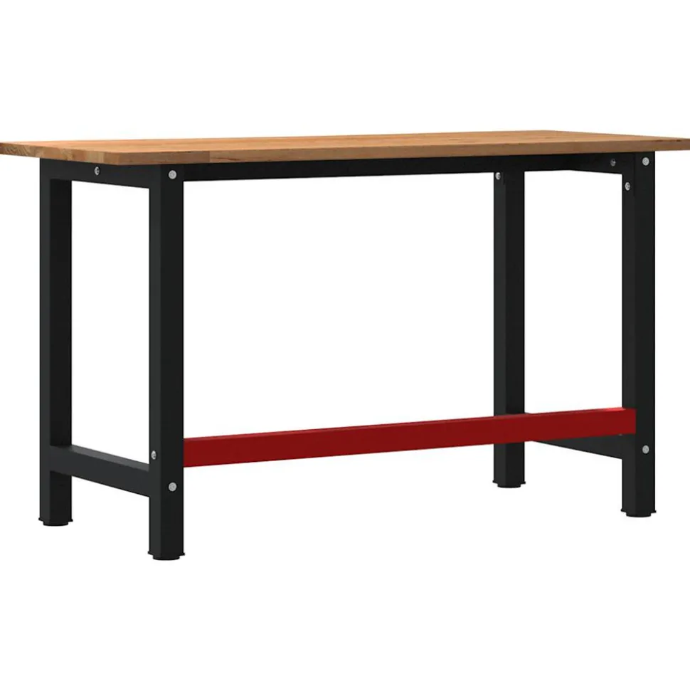 VIDAXL - Établi marron clair 140x60x81,5 cm bois de chêne massif