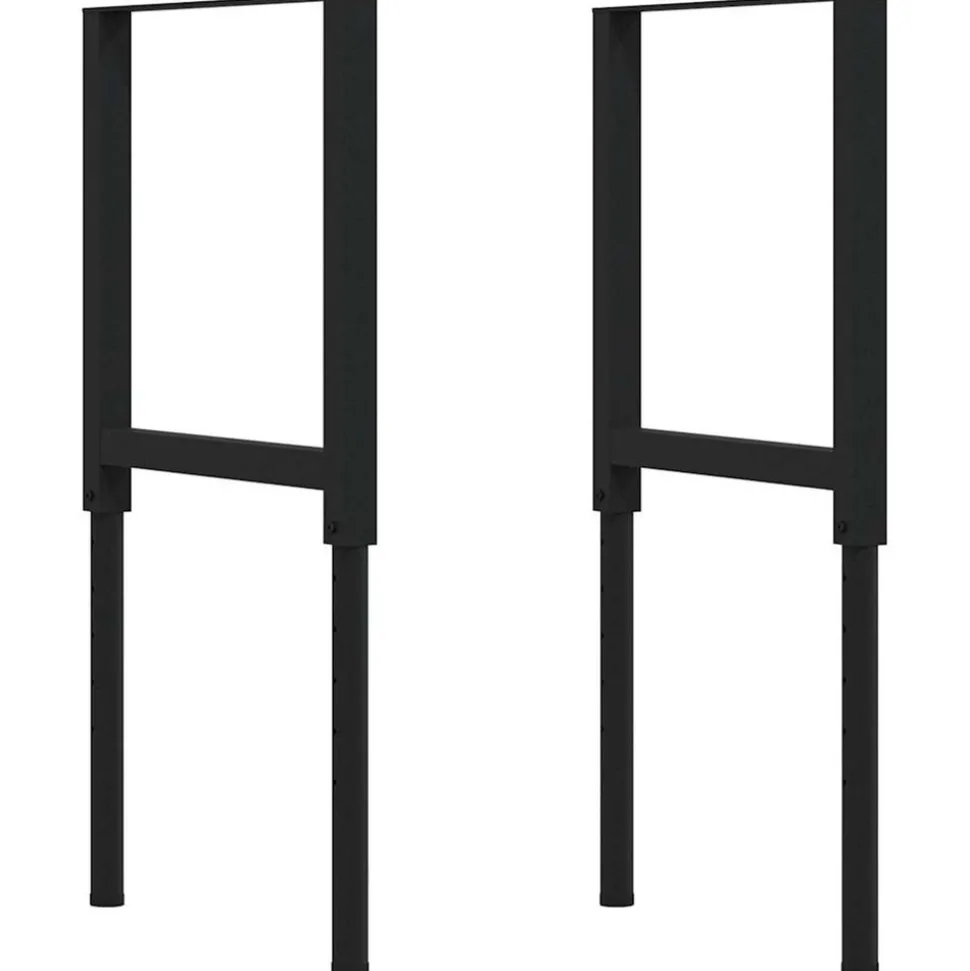 VIDAXL - Établi marron foncé 100x60x(71,5-98) cm bois de chêne massif