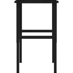 VIDAXL - Établi marron foncé 100x60x(71,5-98) cm bois de chêne massif