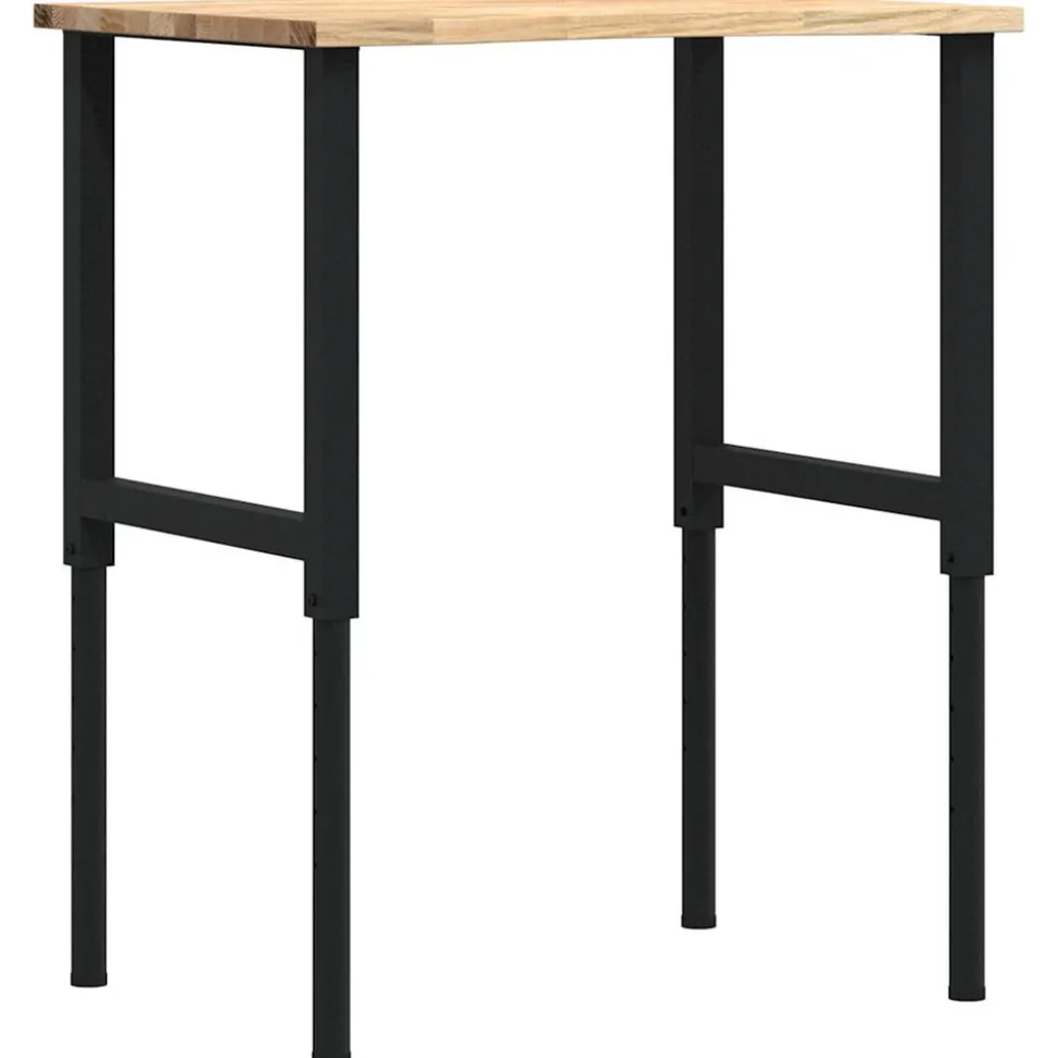 VIDAXL - Établi 80x60x(71,5-98) cm bois de chêne massif