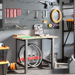 VIDAXL - Établi 100x60x81,5 cm bois de chêne massif