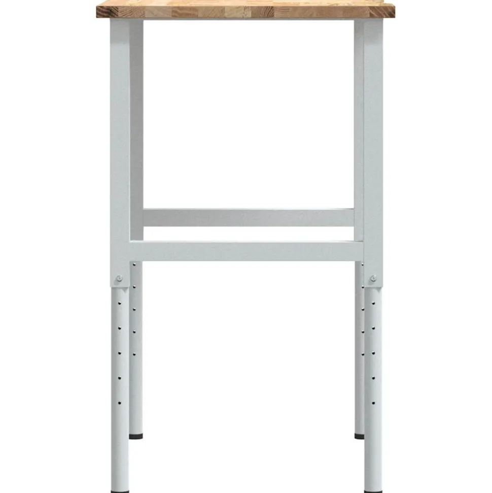 VIDAXL - Établi 80x60x(71,5-98) cm bois de chêne massif