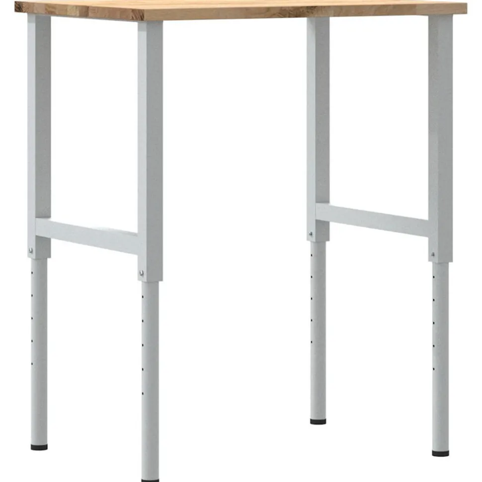 VIDAXL - Établi 80x60x(71,5-98) cm bois de chêne massif