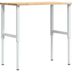 VIDAXL - Établi 100x60x(71,5-98) cm bois de chêne massif