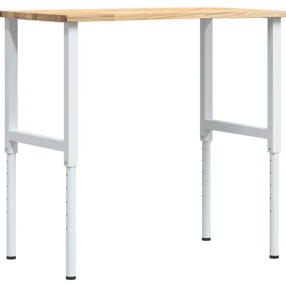 VIDAXL - Établi 100x60x(71,5-98) cm bois de chêne massif