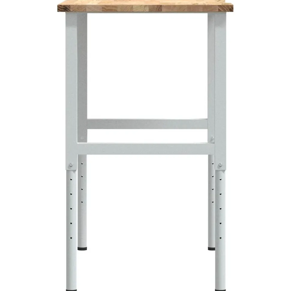 VIDAXL - Établi 100x60x(71,5-98) cm bois de chêne massif