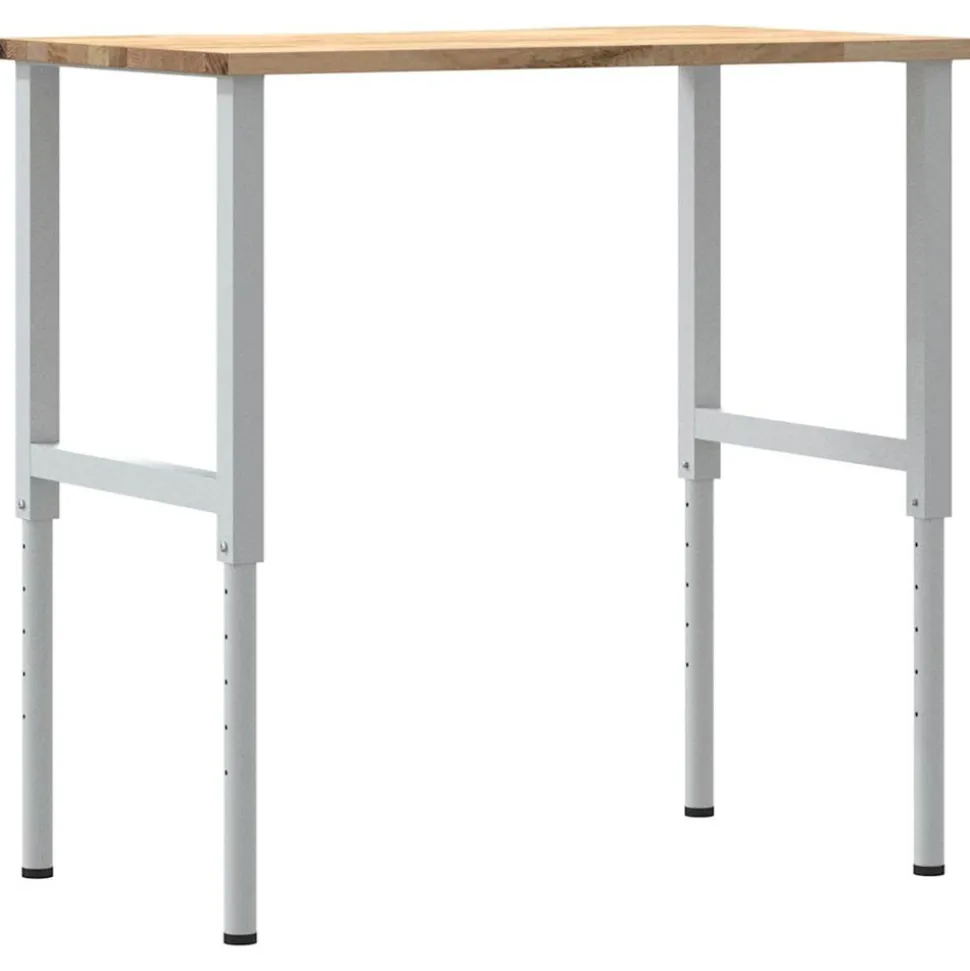 VIDAXL - Établi 100x60x(71,5-98) cm bois de chêne massif