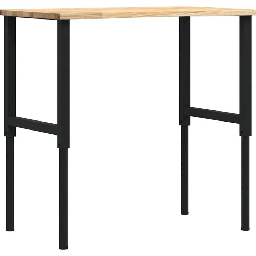 VIDAXL - Établi 100x60x(71,5-98) cm bois de chêne massif