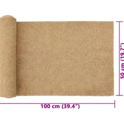 VIDAXL - Tapis de chanvre pour rongeurs 0,5x1 m 5 mm
