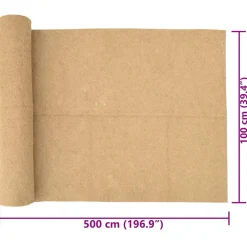 VIDAXL - Tapis de chanvre pour rongeurs 1x5 m 5 mm