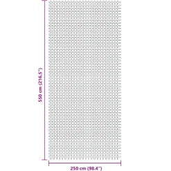 VIDAXL - Tapis de tente anthracite 5,5x2,5 m