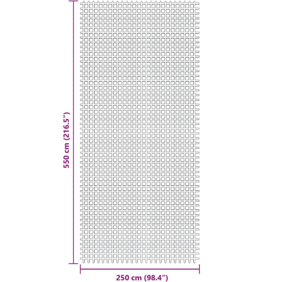 VIDAXL - Tapis de tente anthracite 5,5x2,5 m