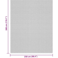 VIDAXL - Tapis de tente crème 3x2,5 m