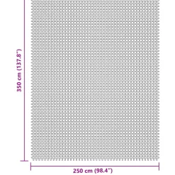 VIDAXL - Tapis de tente crème 3,5x2,5 m