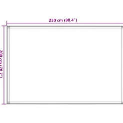 VIDAXL - Tapis de tente sable 250x200 cm pehd