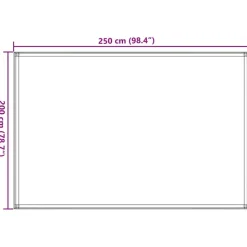 VIDAXL - Tapis de tente sable 250x200 cm pehd