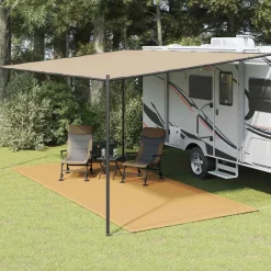 VIDAXL - Tapis de tente sable 250x500 cm pehd