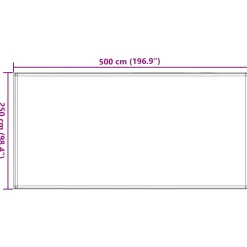 VIDAXL - Tapis de tente sable 250x500 cm pehd