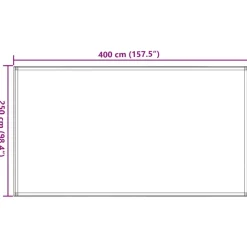 VIDAXL - Tapis de tente vert clair 250x400 cm pehd