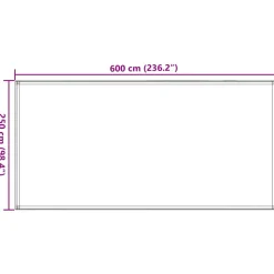 VIDAXL - Tapis de tente vert clair 250x600 cm pehd