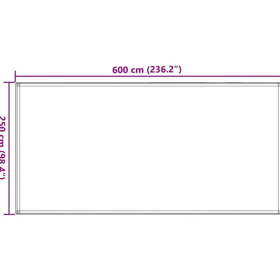 VIDAXL - Tapis de tente vert clair 250x600 cm pehd