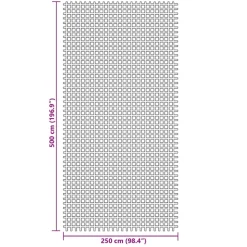 VIDAXL - Tapis de tente vert 5x2,5 m