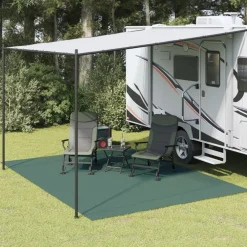 VIDAXL - Tapis de tente vert 4x3 m