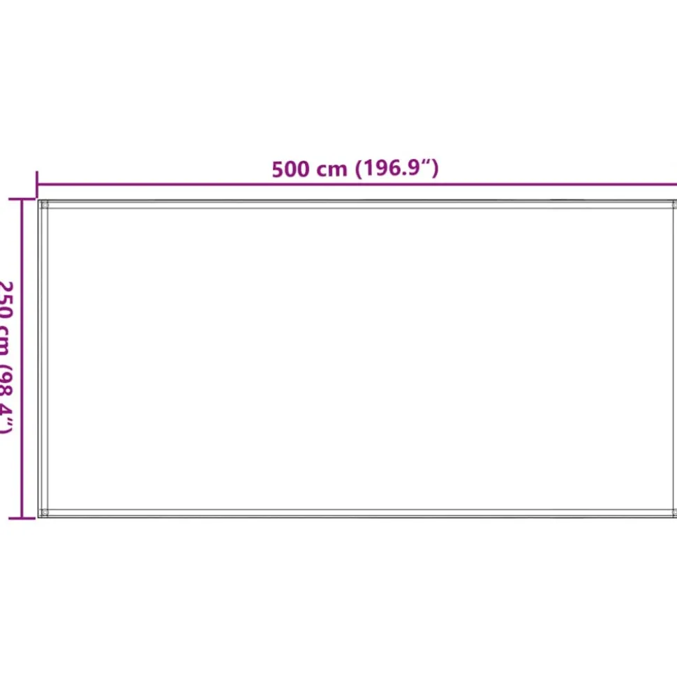 VIDAXL - Tapis de tente vert clair 250x500 cm pehd