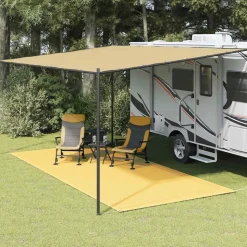 VIDAXL - Tapis de tente 250x500 cm beige