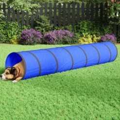 VIDAXL - Tunnel pour chien bleu ø 50x300 cm polyester