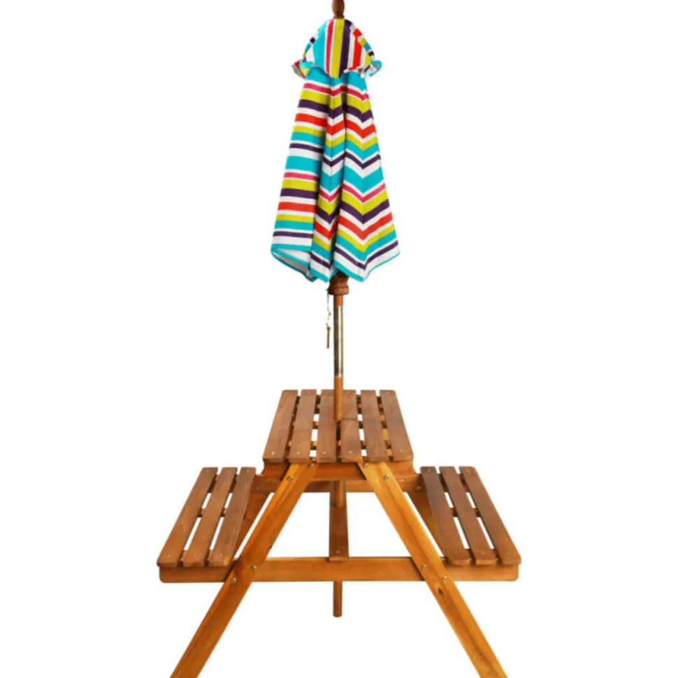 VIDAXL - Vidaxl - salon de jardin pour enfant avec parasol