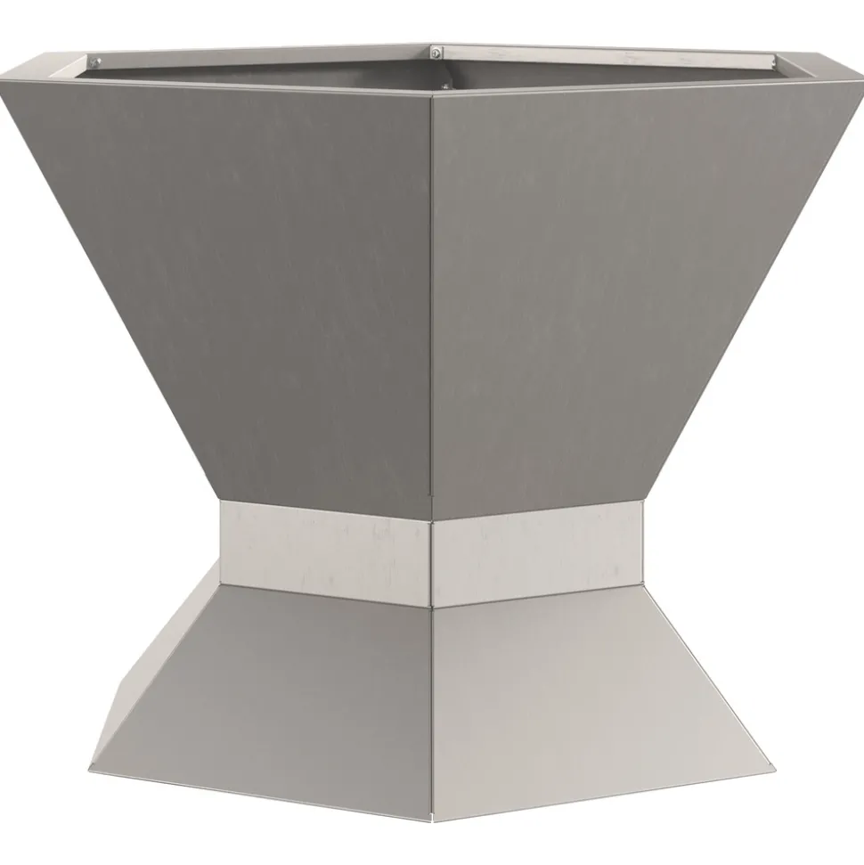 VIDAXL - Viexl foyer hexagonal 50x50x40 cm acier résistant aux intempéries