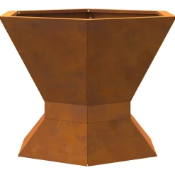 VIDAXL - Viexl foyer hexagonal 50x50x40 cm acier résistant aux intempéries